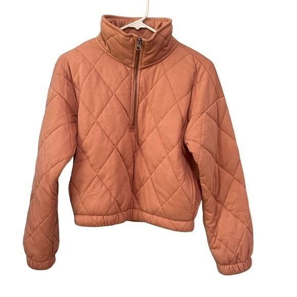 Pink Rose Jackets & Blazers - ✨3/$20✨ Cozie by Pink Rose Women’s Mauve Quilted Jacket. Half Zip. Size‎ XS